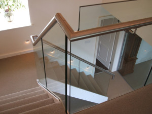 Glassrail: Structural Glass Balustrade System from SG System Products in a domestic application